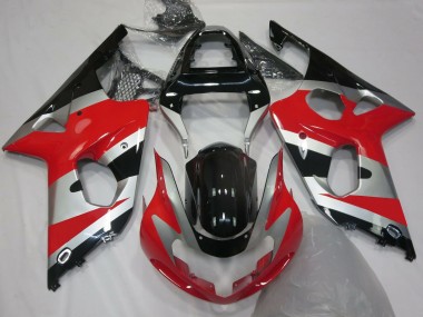 2000-2002 Red Silver OEM Style GSXR 1000 Fairings