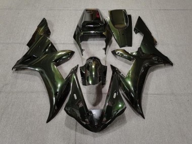 2002-2003 Forest Green & Gold R1 Fairings