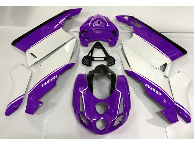 2003-2004 White Purple and Black Ducati 749 999 Fairings