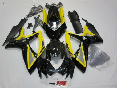 2006-2007 Black and Yellow Oh Ah GSXR 600-750 Fairings