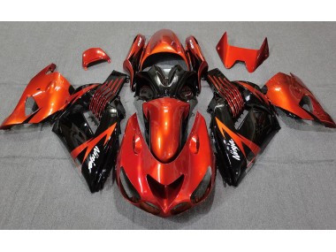 2006-2011 Burnt Orange Black ZX14R Fairings