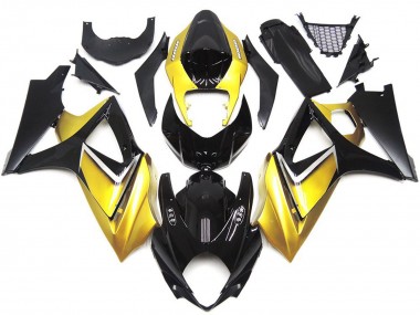 2007-2008 Gold Yellow Custom OEM Style GSXR 1000 Fairings