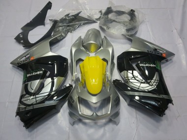 2008-2012 Silver and Black Ninja 250 Fairings