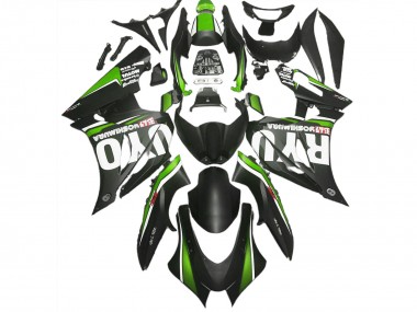 2017-2023 Matte Black & Green GSXR 1000 Fairings